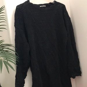 Knit sweater back